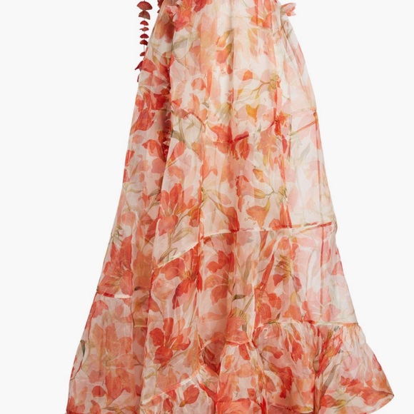 Zimmermann Tranquility Floral Silk Gown sz 6 - Picture 5 of 5